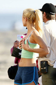 Paris Hilton Out Jogging In Tiny Shorts