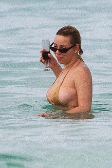 Mariah Carey Hard Nipples In A Tank Top