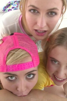 Chloe, Alexa And Summer Prove Drooling Blondes Have More Fun