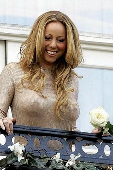 Mariah Carey Hard Nipples In A Tank Top