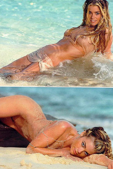 Denise Richards Pussy Lips In A Bikini