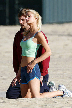 Paris Hilton Out Jogging In Tiny Shorts