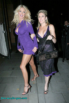 Victoria Silvstedt Hard Nipples In Purple Dress